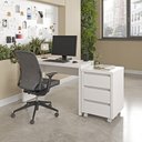 Ver imagem 1 de Escrivaninha Mesa Escritório com Gaveteiro com Rodízio Ficus 170cm CabeCasa MadeiraOriginals Branco