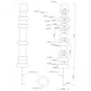 Ver imagem 2 de Balizador Cilíndrico 01un Ferro Fundido Pronto Artes