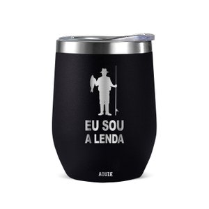 Copo Térmico Aduze Cuia Classic Eu Sou a Lenda 300ml - Preto