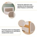 Ver imagem 3 de Bicama Solteiro Bela Nature/off White com Proteção Lateral e Cama Auxiliar - 100% Mdf - Cimol