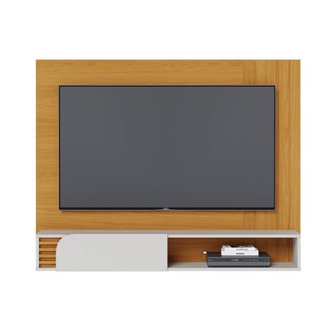 Painel Home Suspenso Jurerê 1.36 para Sala de Tv até 55 Polegadas Naturale Off White Matte Colibri