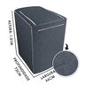 Capa para Máquina de Lavar Roupas Cinza Eletrolux 12kg 13kg 15kg 16kg - 2
