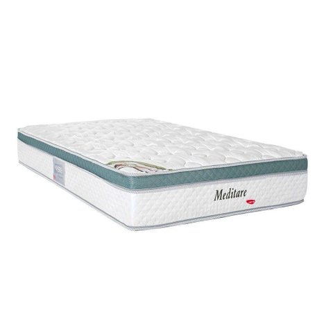 Colchão Viúva Molas Ensacadas Masterpocket Meditare Euro Pillow (108x198x29) - Herval