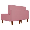 Ver imagem 3 de Poltrona Decorativa Alice Pés Trapézio Suede Rosa - Ds Estofados