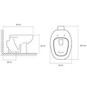 Ver imagem 2 de Kit Vaso Sanitário Convencional com Acessórios de Instalação Monaco Agnes.T