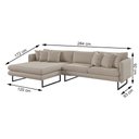 Ver imagem 7 de Sofá Jade com Chaise Lateral Esquerda 2,84m Corino