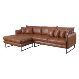 Sofá Jade com Chaise Lateral Esquerda 2,84m Corino - 3