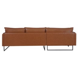 Sofá Jade com Chaise Lateral Esquerda 2,84m Corino - 4