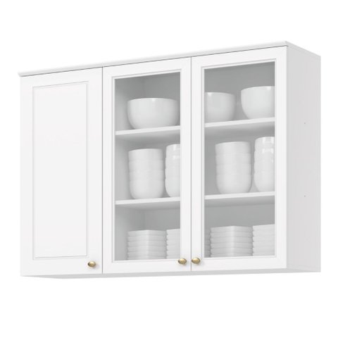 Armário de Cozinha Aéreo 120cm com Vidro Sophia Henn