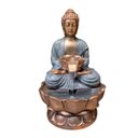 Ver imagem 1 de Fonte Decorativa Buda Manto Acinzentado sob Flor de Lotus 101m Motor 220v
