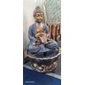Fonte Decorativa Buda Manto Acinzentado sob Flor de Lotus 101m Motor 220v - 5
