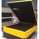 Ver imagem 4 de Cama Box Baú Casal Sintético Amarelo 41x138x188