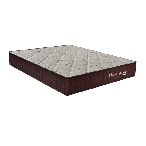 Colchão King Size Molas Bonnel (Hard Coil) Florença 30x193x203cm Orthoflex Marrom/Bege