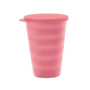 Copo Murano com Tampa 500ml Rosa Quartzo Tupperware