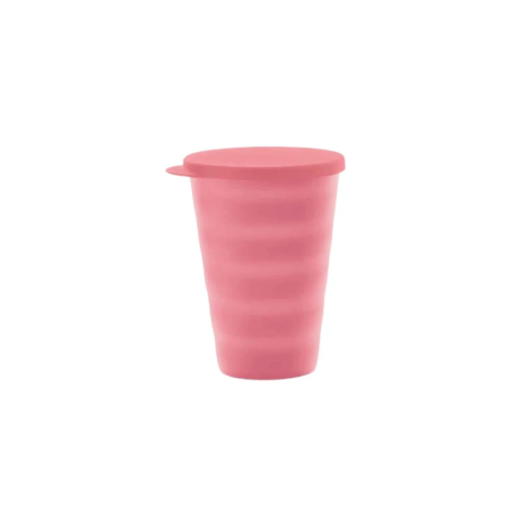 Copo Murano com Tampa 500ml Rosa Quartzo Tupperware