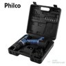 Parafusadeira Furadeira Bateria 12v Philco Bivolt com Maleta - 2