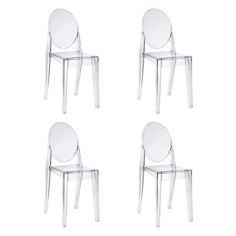 Kit com 4 Cadeiras para Sala de Jantar Viena