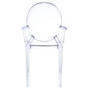 Ver imagem 2 de Cadeira para Sala de Jantar Versalhes Transparente/Incolor