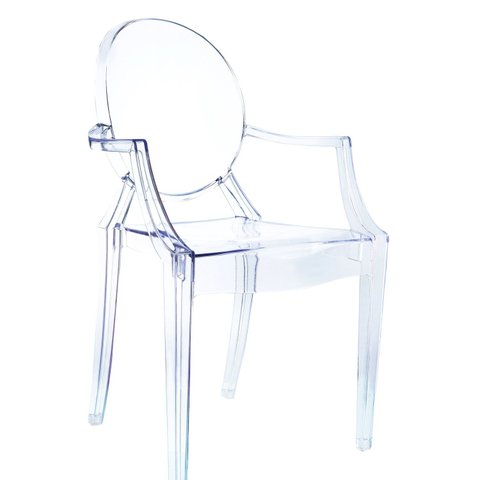 Cadeira para Sala de Jantar Versalhes Transparente/Incolor
