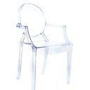 Ver imagem 1 de Cadeira para Sala de Jantar Versalhes Transparente/Incolor