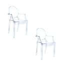 Ver imagem 1 de Kit com 2 Cadeiras para Sala de Jantar Versalhes Transparente/Incolor