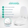 Assento Sanitário Poliester Soft Close Monte Carlo Amendoa para Vaso Deca - 5