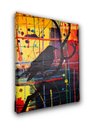 Ver imagem 5 de Mini Quadro Único Decorativo de Pássaro Preto em Fundo Abstrato Pintado a Mão Artesanal