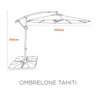 Ombrelone Estrutura em Aluminínio Tahiti - 6