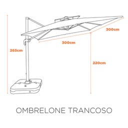 Ombrelone Estrutura em Aluminínio Trancoso - 5