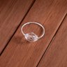 Kit 4 Anéis para Guardanapos 4cm X 3cm Cristalino Argola Decoração Prata - 2