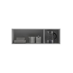 Armário Aéreo 3 Portas Iara 120cm x 42cm 28cm Marrom/Freijó/Off White - 5 Armário Aéreo 3 Portas Iara 120cm x 42cm 28cm Marrom/Freijó/Off White - 5