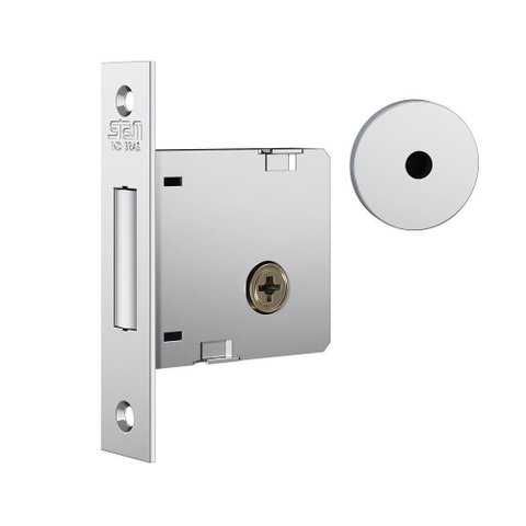 Fechadura Stam Externa Trava Auxiliar Tetra 40mm 1004 Rr Ix Cromado