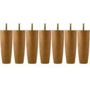 Ver imagem 1 de Kit 7 Pés para Móveis Cama Casal Pé para Cama Box em Madeira