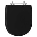 Ver imagem 1 de Assento Sanitário Laqueado Donna Preto para Louça Santamarina