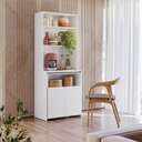 Ver imagem 5 de Armario Bancada de Cozinha Retrátil com Mesa e 2 Portas Duo Kits Paraná Branco