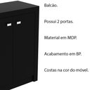 Ver imagem 3 de Balcão para Escritório Home Office ME4103 MDP Preto - Gran Belo