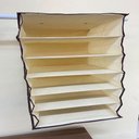 Ver imagem 2 de Organizador Guarda Roupa 6 Prateleiras Sapateira Vertical Closet Armario Cabide Portatil Mala Viagem
