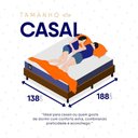 Ver imagem 6 de Conjunto Box Marrom Durban Azul Espuma D28 Casal 138x188x57 - King House
