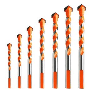 Kit 7 Brocas 3-12mm Diamantada Multifuncional Fura Tudo