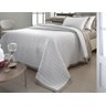 Colcha Stripe 300 fios Branco/Fend - Queen - 3