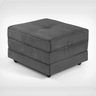 Puff Dobrável Slim - Vira Cama - Cinza - 1