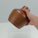 Ver imagem 6 de Vaso Decorativo de Madeira Natural 15x15x15cm Enfeite Sala Mesa Estante Aparador