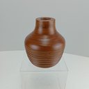 Ver imagem 2 de Vaso Decorativo de Madeira Natural 15x15x15cm Enfeite Sala Mesa Estante Aparador