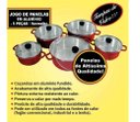Ver imagem 2 de Jogo De Panelas Cava 5 Peças Tampa De Vidro Vermelha