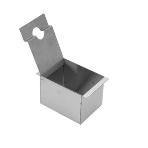 Porta-objetos com Tampa para Calha de Embutir Inbox Inox Masutti Copat 4335 - 97 X 95 X 157 Mm