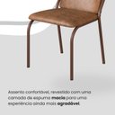 Ver imagem 6 de Conjunto Sala de Jantar Mesa 160x90cm Base Império Tampo Mdf Laca com Vidro Malibu