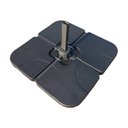 Ver imagem 1 de Base Ombrelone Lateral para Jardim e Varanda Preto