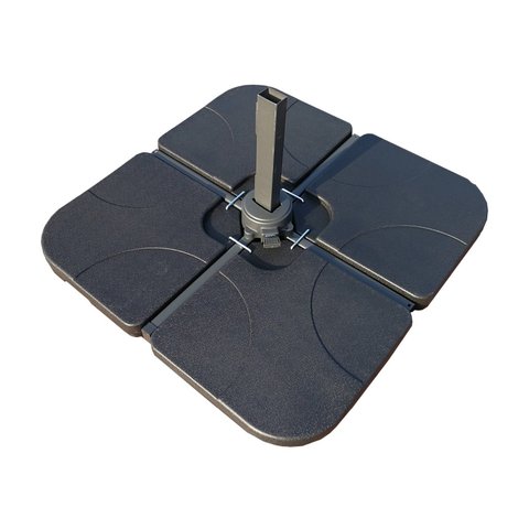 Base Ombrelone Lateral para Jardim e Varanda Preto