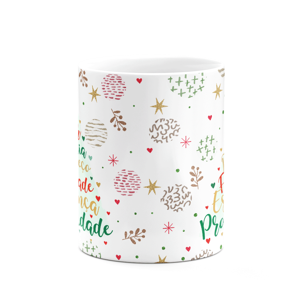 Caneca Natal - Meus Desejos de Natal - Branca - 3