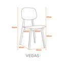 Ver imagem 3 de Kit com 4 Cadeiras para Sala de Jantar Vegas